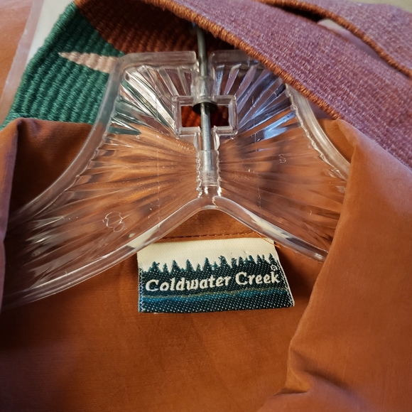 Vintage Coldwater Creek skirt, top, belt and broch. Size small - Picture 6 of 7